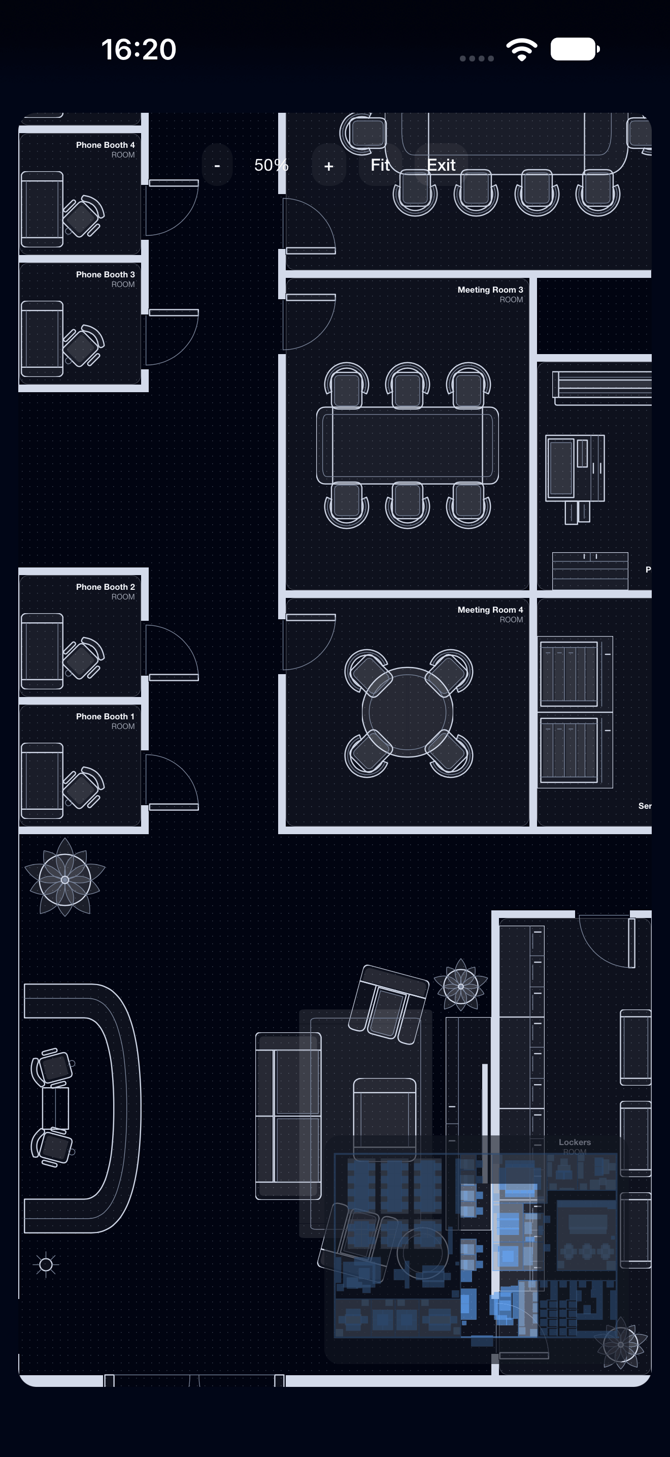 Your office floorplan in Axon